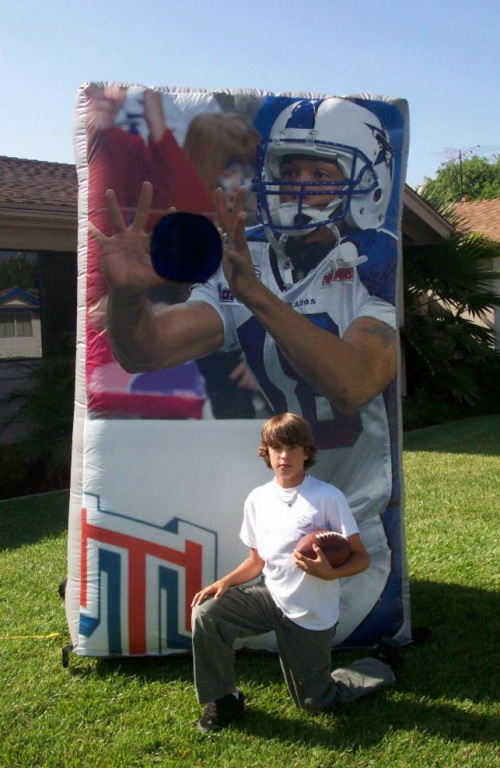 Inflatable Interactive Games football toss game